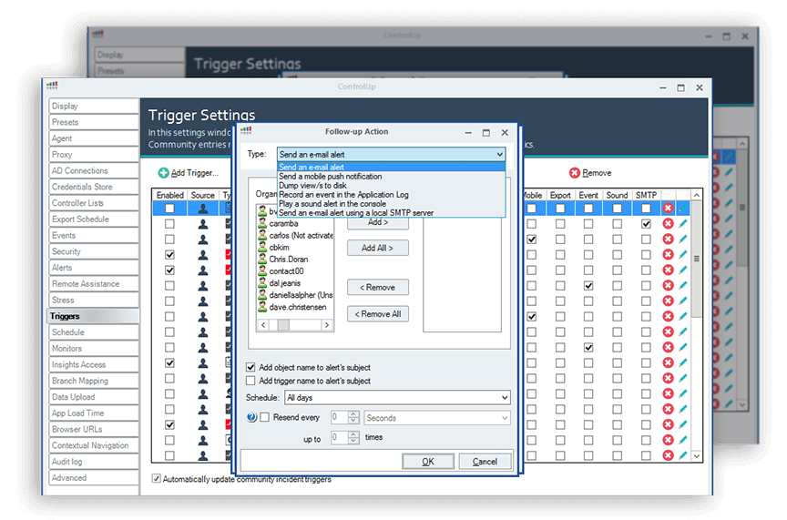 TRIGGERS AND ALERTS