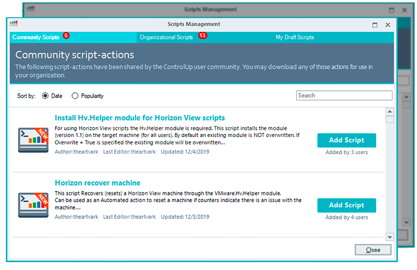 WIDE VARIETY OF COMMUNITY- GENERATED SCRIPTS