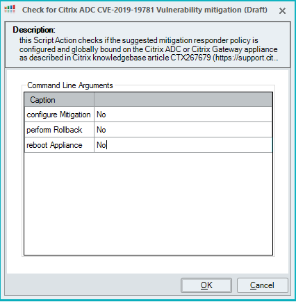 Script Action: NetScaler/Citrix ADC 1