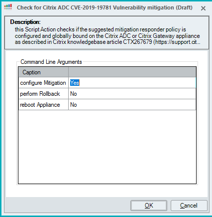 Script Action: NetScaler/Citrix ADC 3