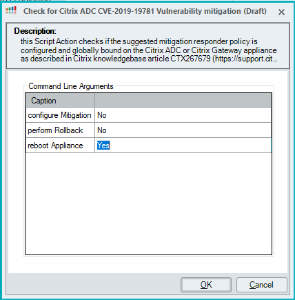 Script Action: NetScaler/Citrix ADC 7