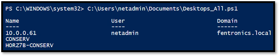 Using PowerCLI Horizon