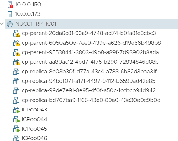 vSphere Client shows all orphaned objects successfully removed