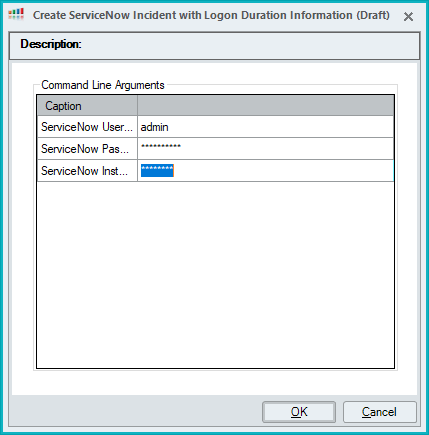 Arguments Prompt for Input