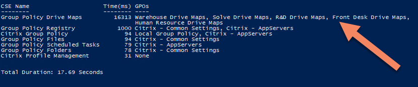 Group Policy Drive Maps extension duration