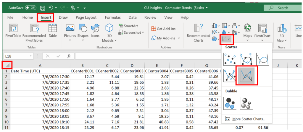 Visualize ControlUp data in Excel