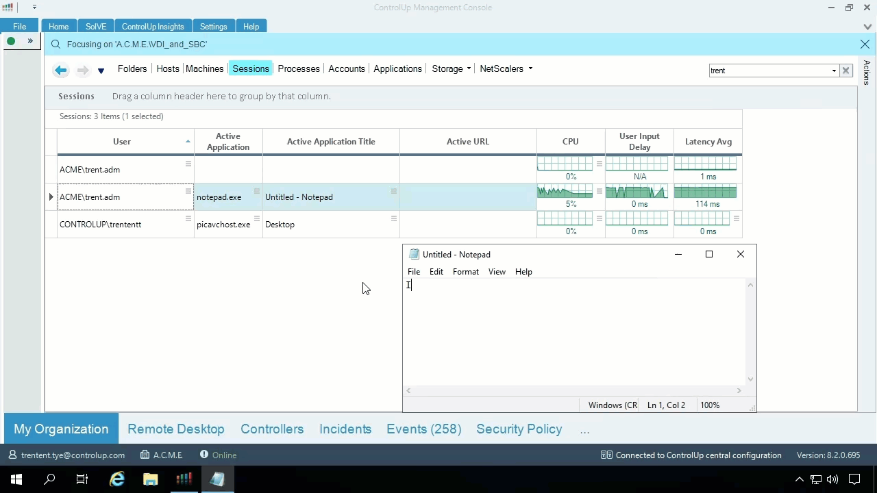 USER EXPERIENCE MONITORING