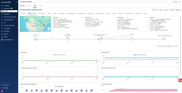 End-to-end visibility