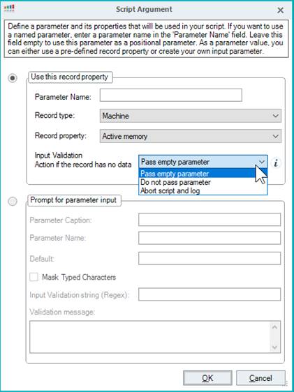 FiguScreenshot of the new named parameters feature and Input Validation options.