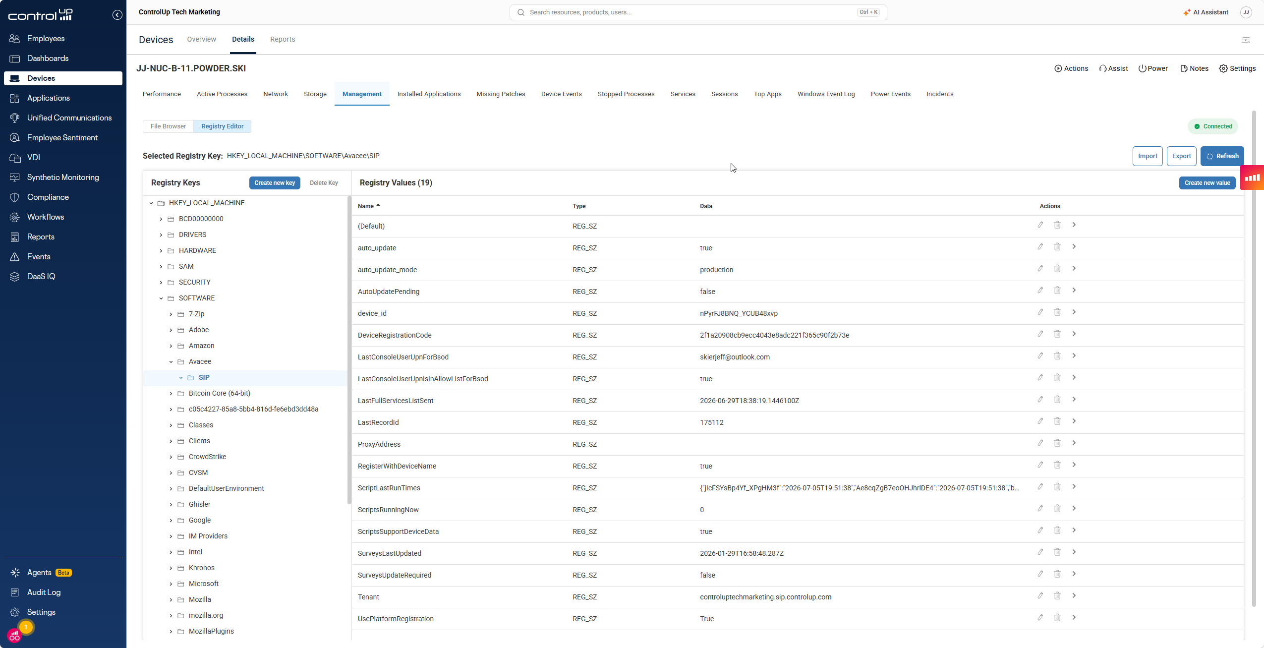 Registry Editor
