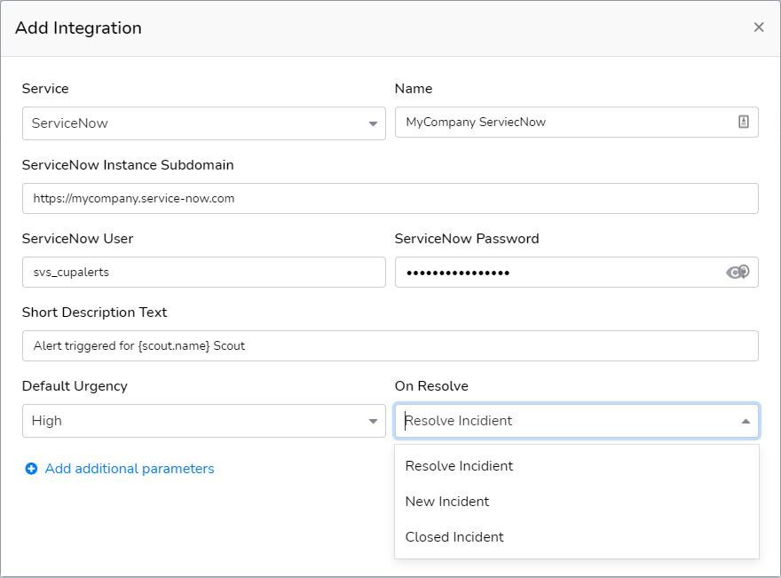 ControlUp ServiceNow Integration