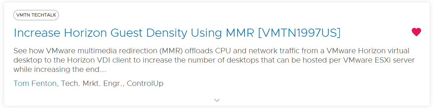 VMware Explore TechTalks: Increase Horizon Guest Density Using MMR [VMTN1997US]