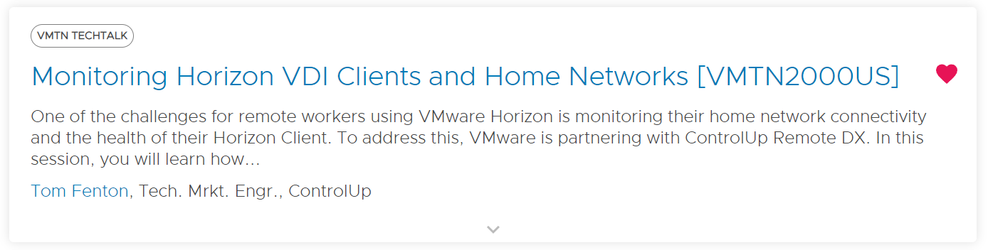 VMware Explore TechTalks: Monitoring Horizon VDI Clients and Home Networks [VMTN2000US]