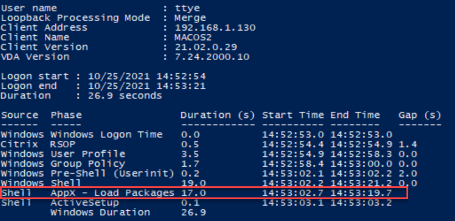 Analyze Logon Duration: AppX Packages