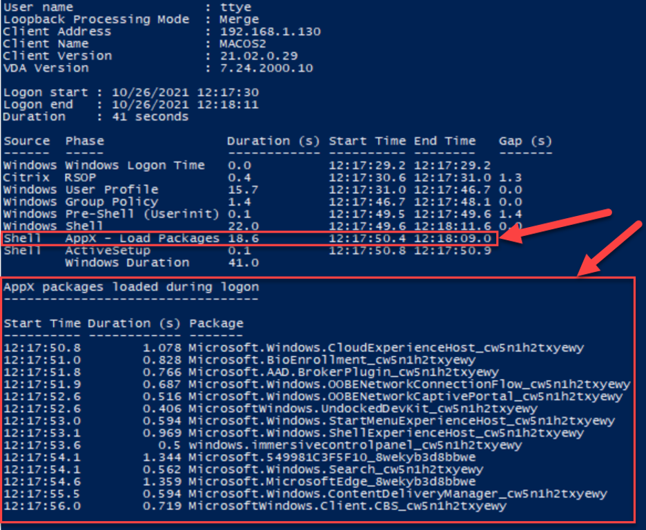 ControlUp Analyze Logon Duration