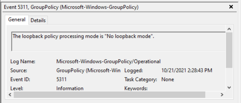 Detail of loopback processing mode