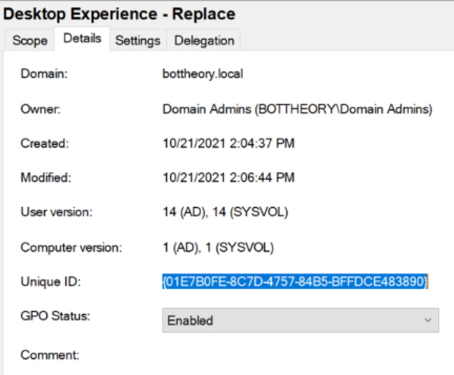 Desktop Experience - Replace