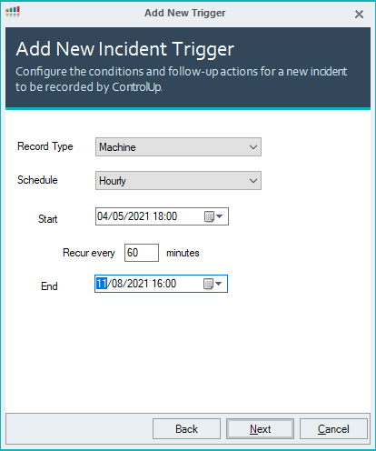 Daily Scheduled Triggers