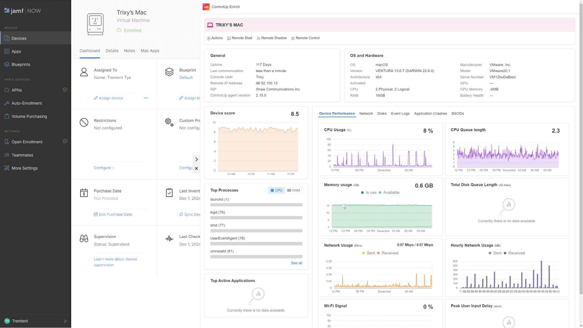 Figure 21: jamf can get further performance insights