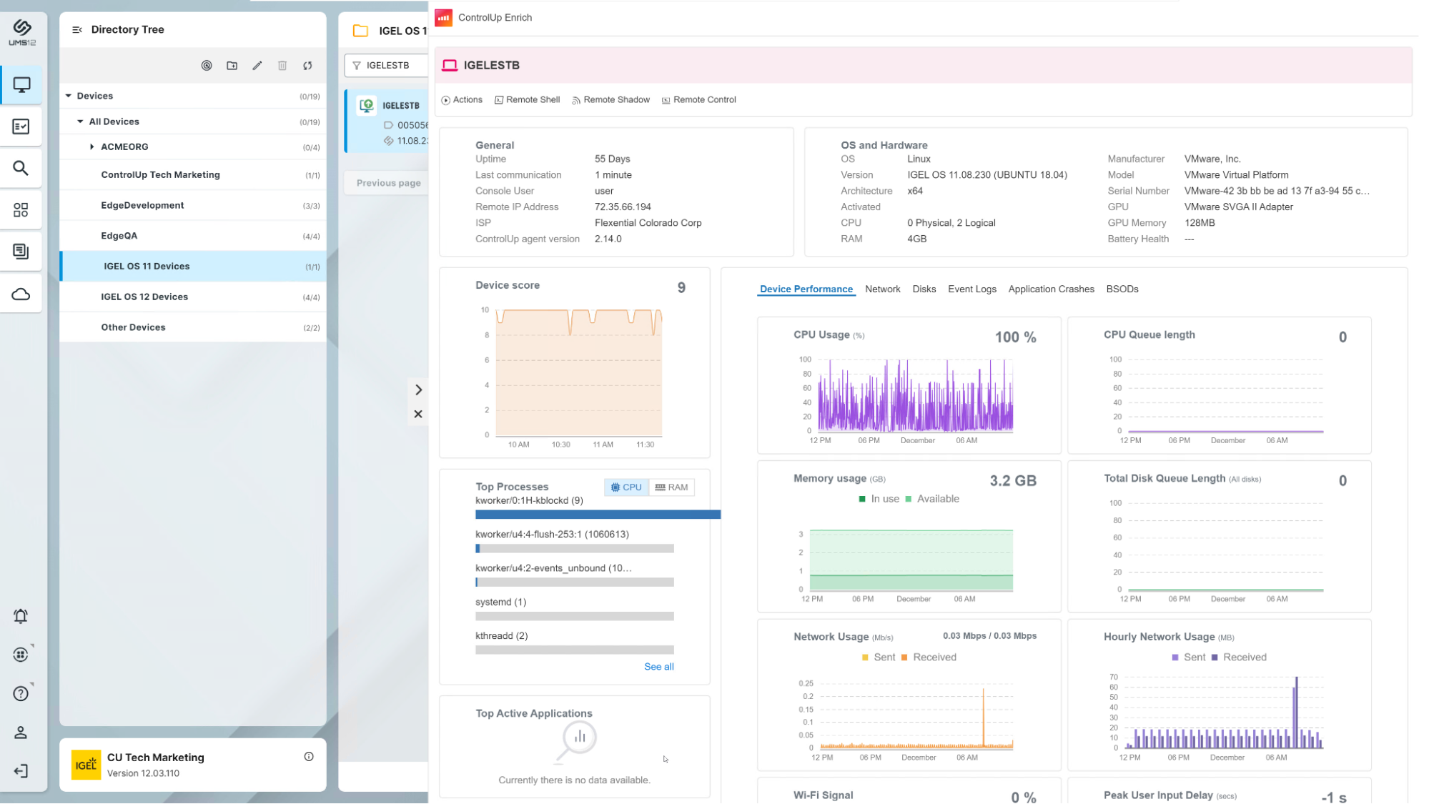 Figure 17: Enrich works within the IGEL UMS Web portal