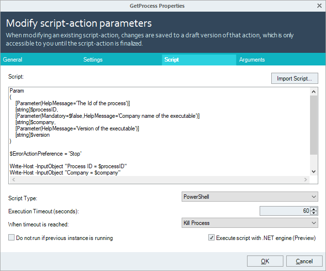 With ControlUp v8.6.5 we’ve enriched the Script Action feature to be more powerful than ever. One of the highlights of this release is a feature currently in preview: the ability to execute script actions via integrated .net execution.