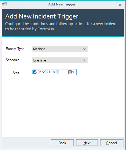 One-Time Scheduled Triggers